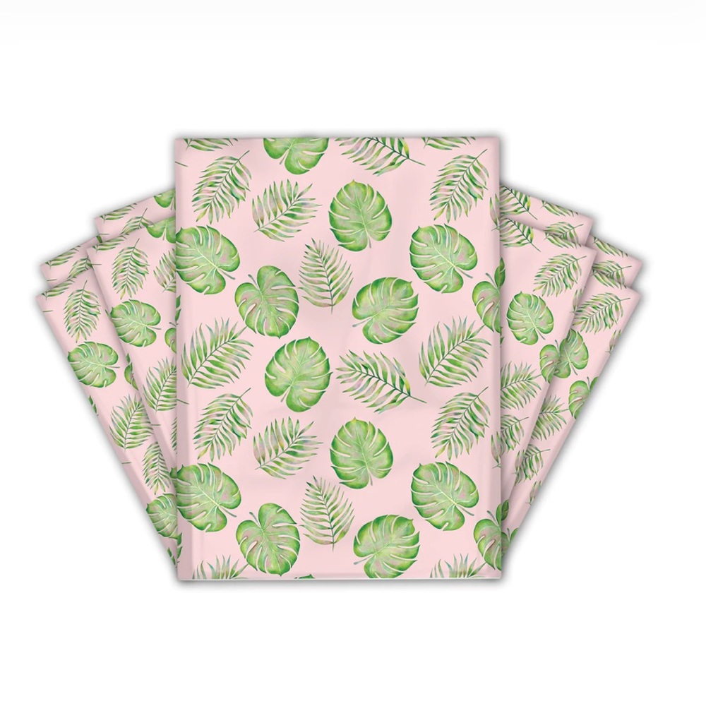 25 10X13 Poly Mailers Palm Leaves, Shipping Envelopes PRICE IS FIRM - Picture 12 of 16